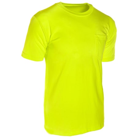 Ml Kishigo 3X, Lime, Not ANSI Compliant, Short Sleeve T-Shirt 9124-3X